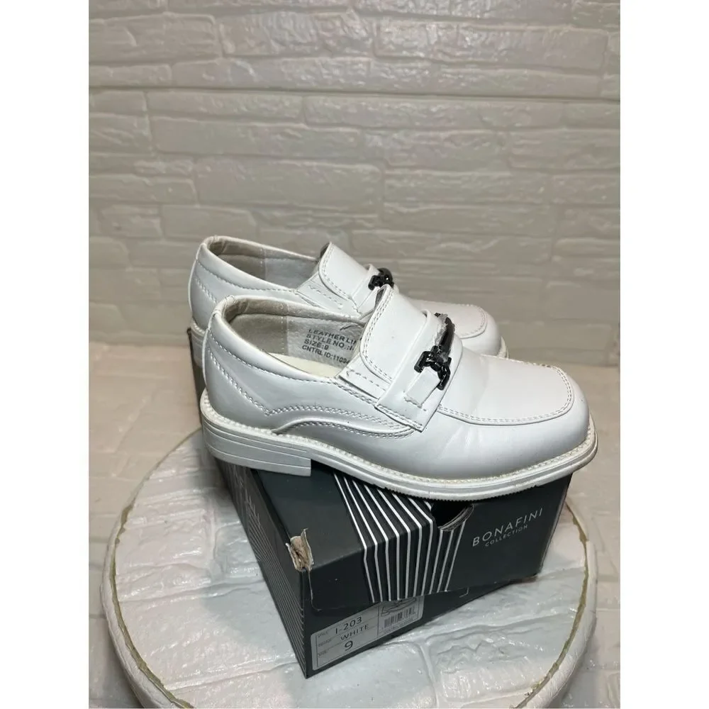 Toddler white dress shoes genuine leather